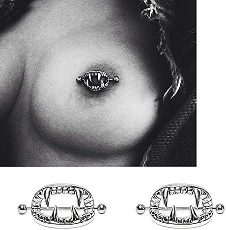 Infgreate Beautiful and Lovely Jewelry Amazing Flower Surgical Steel Heart Nipple Shield Bar Ring Body Piercing Jewelry