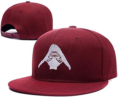 RHXING Kylo Ren Mask Adjustable Snapback Caps Embroidery Hats Red