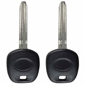 2 Replacement Uncut Blank for Mitsubishi Ignition Transponder Key Case Shell