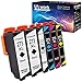 Uniwork Remanufactured Ink Cartridge Replacement for Epson 273 XL 273XL T273XL use for XP820 XP810 XP800 XP620 XP610 XP600 XP520 Printer (2 Black, 1 Photo Black, 1 Cyan, 1 Magenta, 1 Yellow), 6 Pack