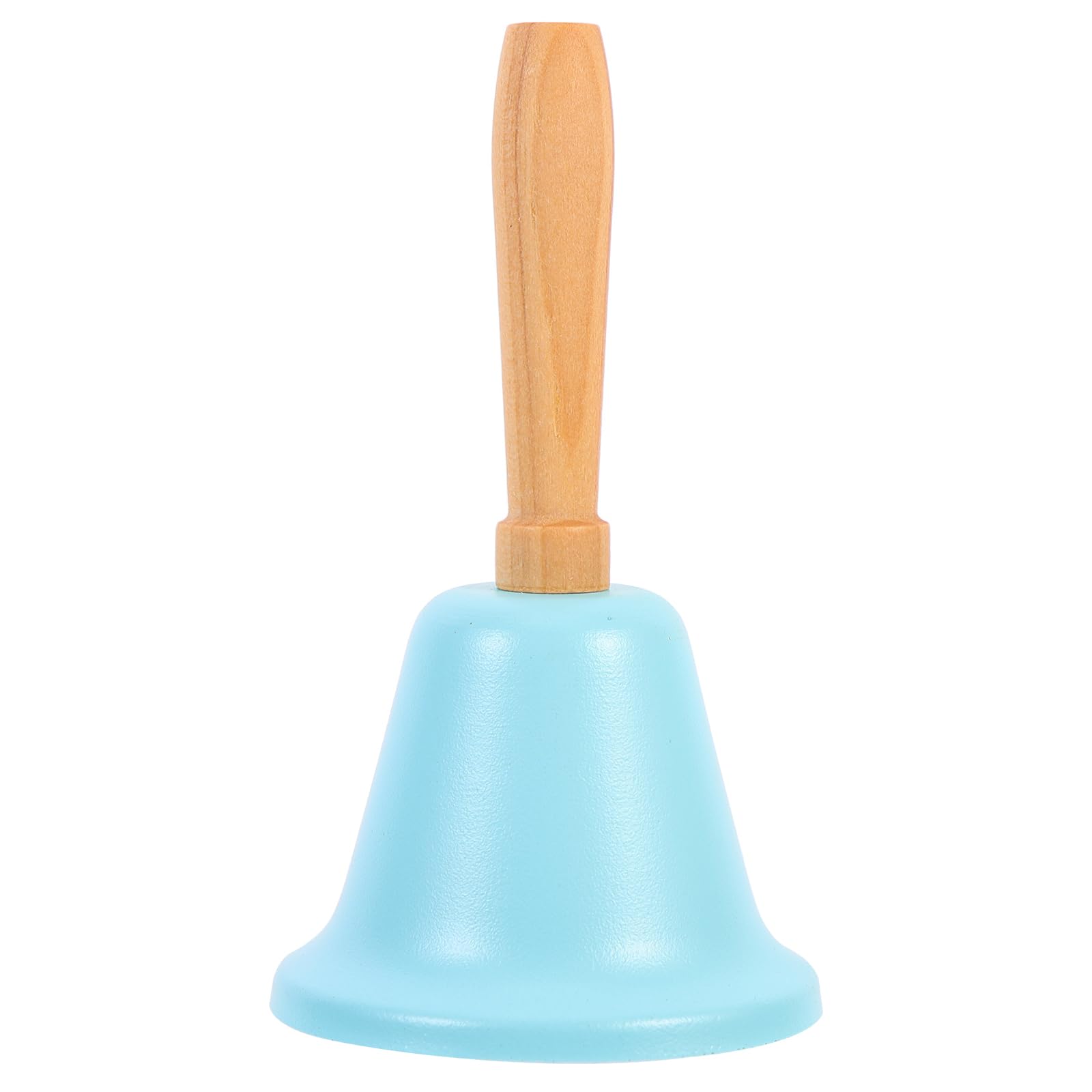 PRETYZOOM Christmas Bell Decoration Handheld Metal Bell with Wooden Handle 2.5 Inch Diameter Xmas Ornament for Festive Home and Party Use