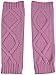 N'Ice Caps Girls Leg Warmers Cable Knit Kids Warm Comfortable (8-12 Years, Light Pink)