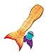Mermaid Tails for Swimming by Mertailor with Monofin – Kids, Boys, and Girls (8, Tequila Sunrise)