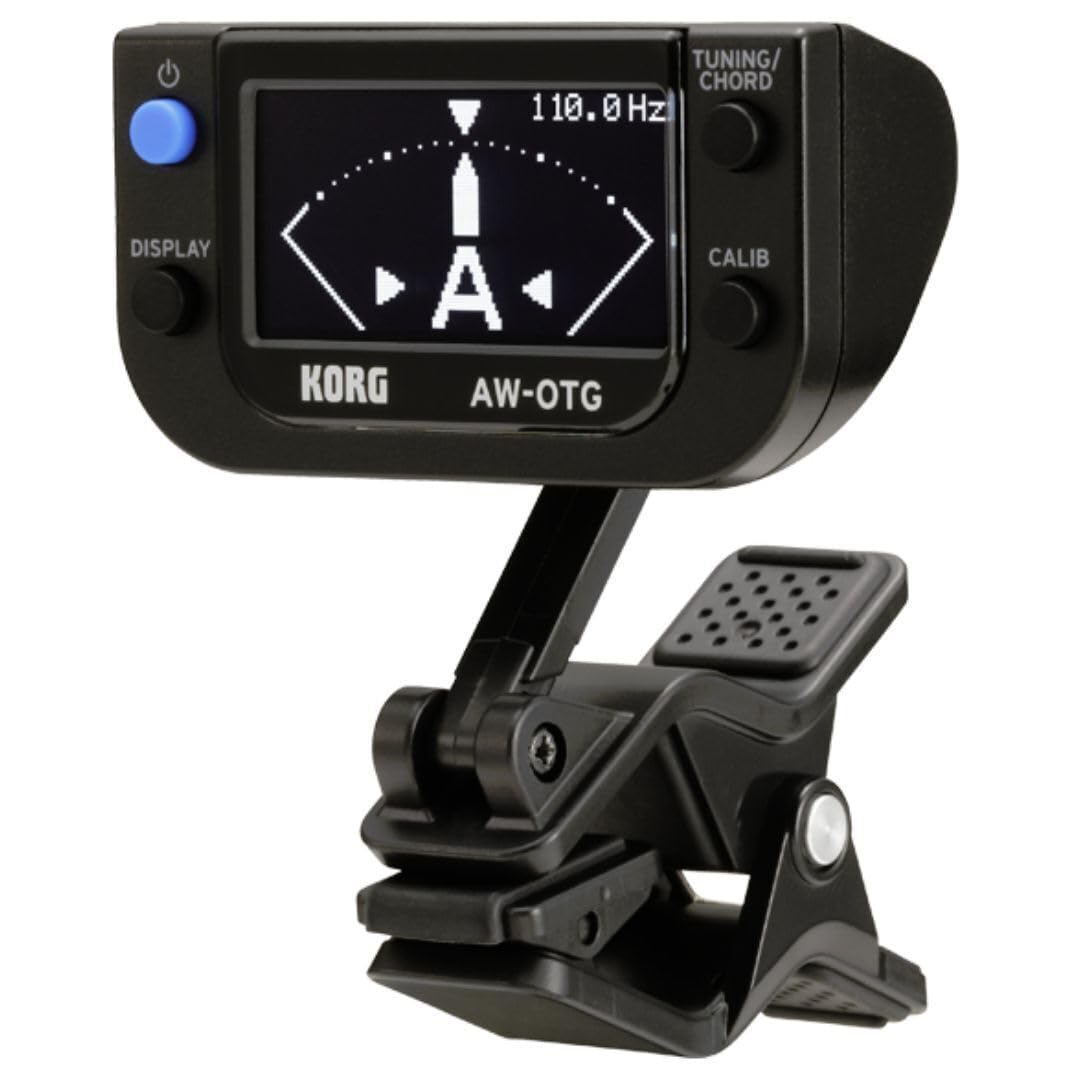 Korg - AW-OTG Clip-on Tuner for Guitar with OLED Display