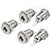 E-outstanding 5-Pack DC-099 5.5 mm x 2.5mm 30V 10A DC Power Jack Socket,Threaded Female Panel Mount Connector Adapter