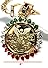 Fran & Co. Gold Plated Coin Centenario Mexicano Moneda 50 Pesos Pendant Chain CZ Oro Cadena 26”
