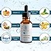 New Vitamin C Serum With Hyaluronic Acid - Best Anti Aging Serum - Wrinkle and Dark Spot Remover - Organic Topical Facial Pure Serum for Oily and Combination Skin - Face Moisturizer