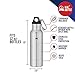 The Original Beer Cooler - Ice2Bottle - Cold Beer - Beer Keeper - Stainless Steel Bottle Insulator - Beer Holder - Fits 12oz Bottles - Includes Bottle Opener & Keychain Carabiner (Stainless Steel)