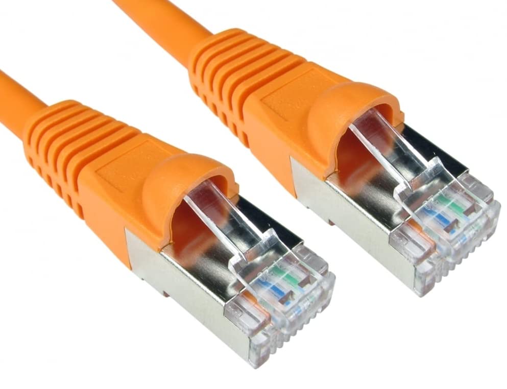World of Data 5m CAT6A *600MHz* Network Cable ORANGE - Professional Standard Ethernet Lead - LSZH - SSTP - FTP - 10GBASE-T (10 gigabit support) - 10Gbits/s (billion bits per second) 10 PACK
