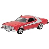 Collectibles 1976 Gran Torino Red with White Stripe Starsky and Hutch (1975-1979) TV Series Hollywood Series Release 18 1/64 Diecast Model Car by Greenlight 44780A