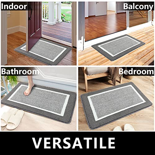 REFETONE Indoor Doormat, Front Back Door Mat, 20x32, NonSlip Absorbent