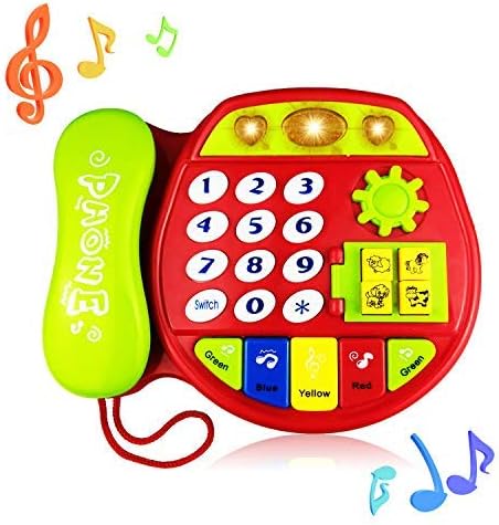 BIYASO Music Telephone Toy for 12-36 Month Baby Boy Girl Kids-Best Gift