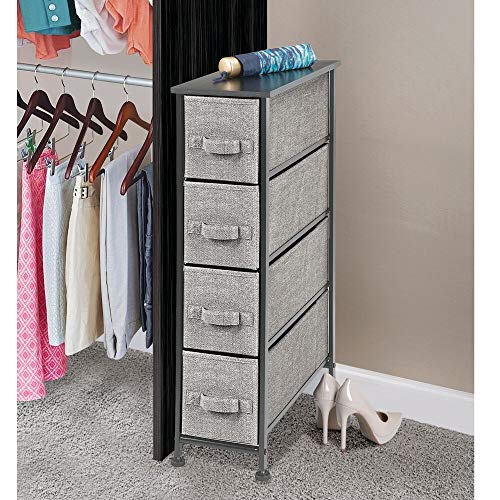 mDesign Narrow Vertical Dresser Storage GoTinySpace