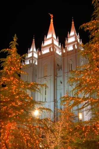 Mormon Temple in Salt Lake City Utah Journal: 150 page lined notebook/diary