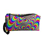 Kla Ju Portable Pencil Bag Purse Pouch Rainbow