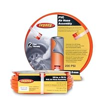 Legacy Air Hose, 3/8 in. x 50 ft., 1/4 in. Fittings, PVC, Orange - HL2850FO2-A02