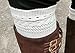 Cozy Design Women's Winter Knitted Boho Pattern Boot Cuffs in White
