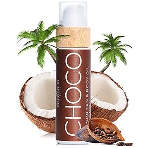 COCOSOLIS-Choco-Tan-Accelerator-with-Vitamin-E-Bio-Oil-Body-Lotion-for-Natural-Tan-110-ml COCOSOLIS CHOCO tanning accelerator - organic oil with vitamin E & chocolate scent for a quick, intensive tan - tanning…