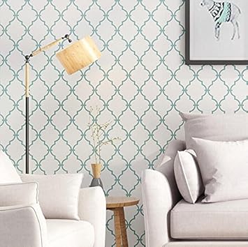 Yirenfeng Selbstklebende Tapete Uni Vliestapete Esszimmer