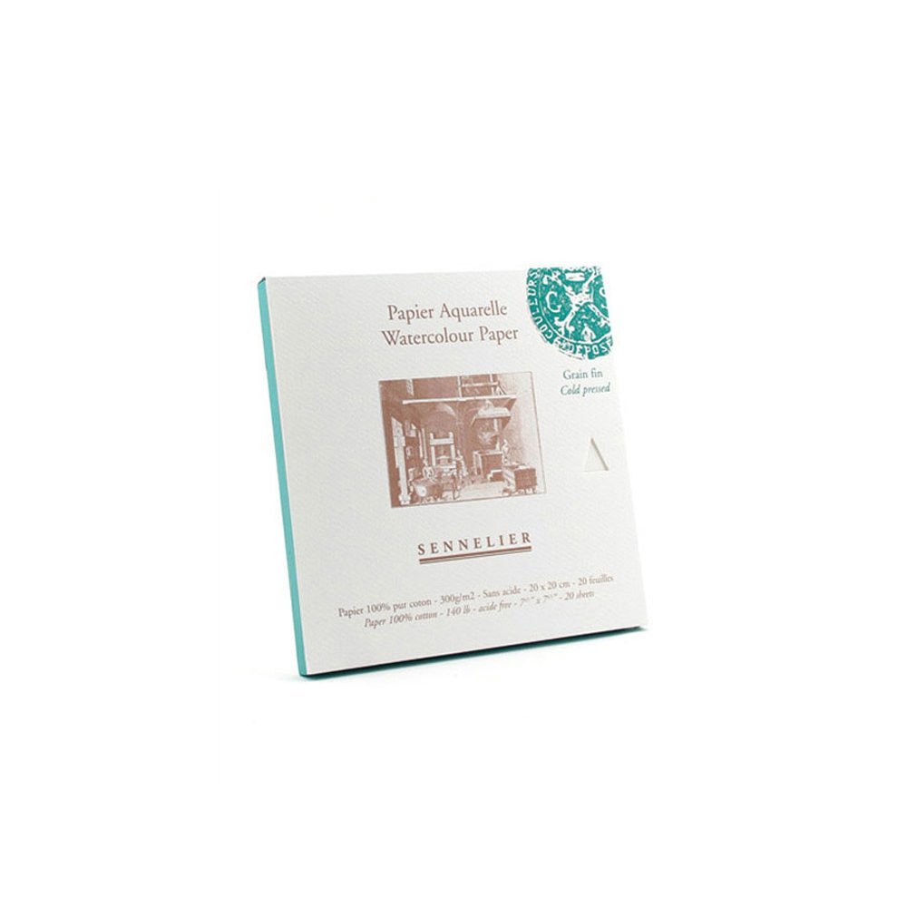 Sennelier Watercolor Paper Block 8X8 Cold Prs