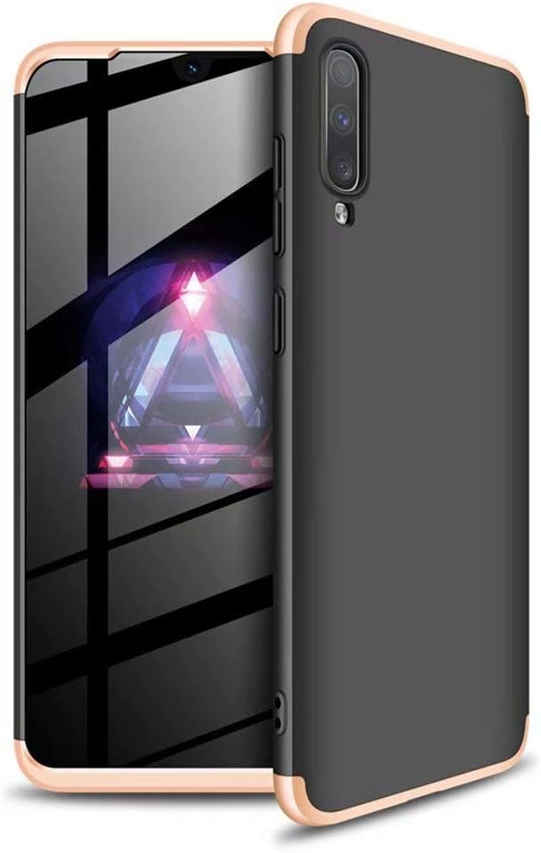 Ttimao Compatible with Samsung Galaxy S10 Plus Case PC Hard Case Ultra-Thin Shockproof 360 ° Bumper Cover 3-in-1 Protective Cover (Gold Black)