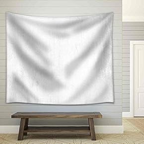 White Grunge Background Wall Texture - Fabric Wall Tapestry Home Decor - 51x60 inches