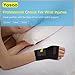 Yosoo Wrist Brace - Breathable Neoprene Night Sleep Splint Adjustable Brace for Carpal Tunnel,Tendonitis and Arthritis Pain, One Size, Right Hand, Black