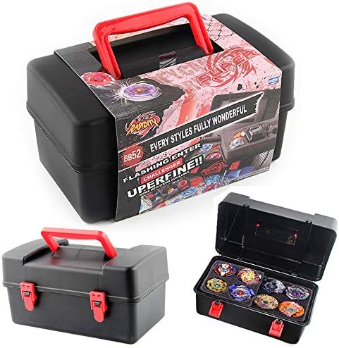 CMrtew ❤️ Portable Waterproof Box 8 in 1 Carrying Case for Beyblade Burst Spinning Top (A, 23 x 13 x 11.5cm)