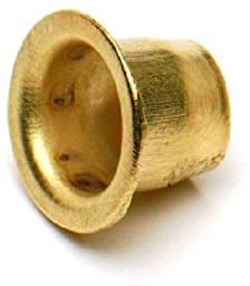 Merriway BH05092 (8 Pcs) Electro-Brassed Steel Banjo Style Bookcase Socket - Pack of 8 Pieces