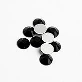 1440pcs Crystal Lane DIY SS20 (4.7mm) Jet Black Round Glass Rhinestones Flatback Gems for Arts & Crafts Nail Art Clothes Shoes