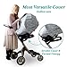 Nursing Breastfeeding Cover Scarf - Baby Car Seat Canopy, Shopping Cart, Stroller, Carseat Covers for Girls and Boys - Grey Arrows