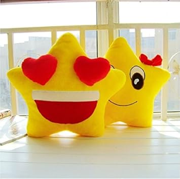 Grabadeal Special Mr And Mrs Couple Star Shaped Plush Cushions