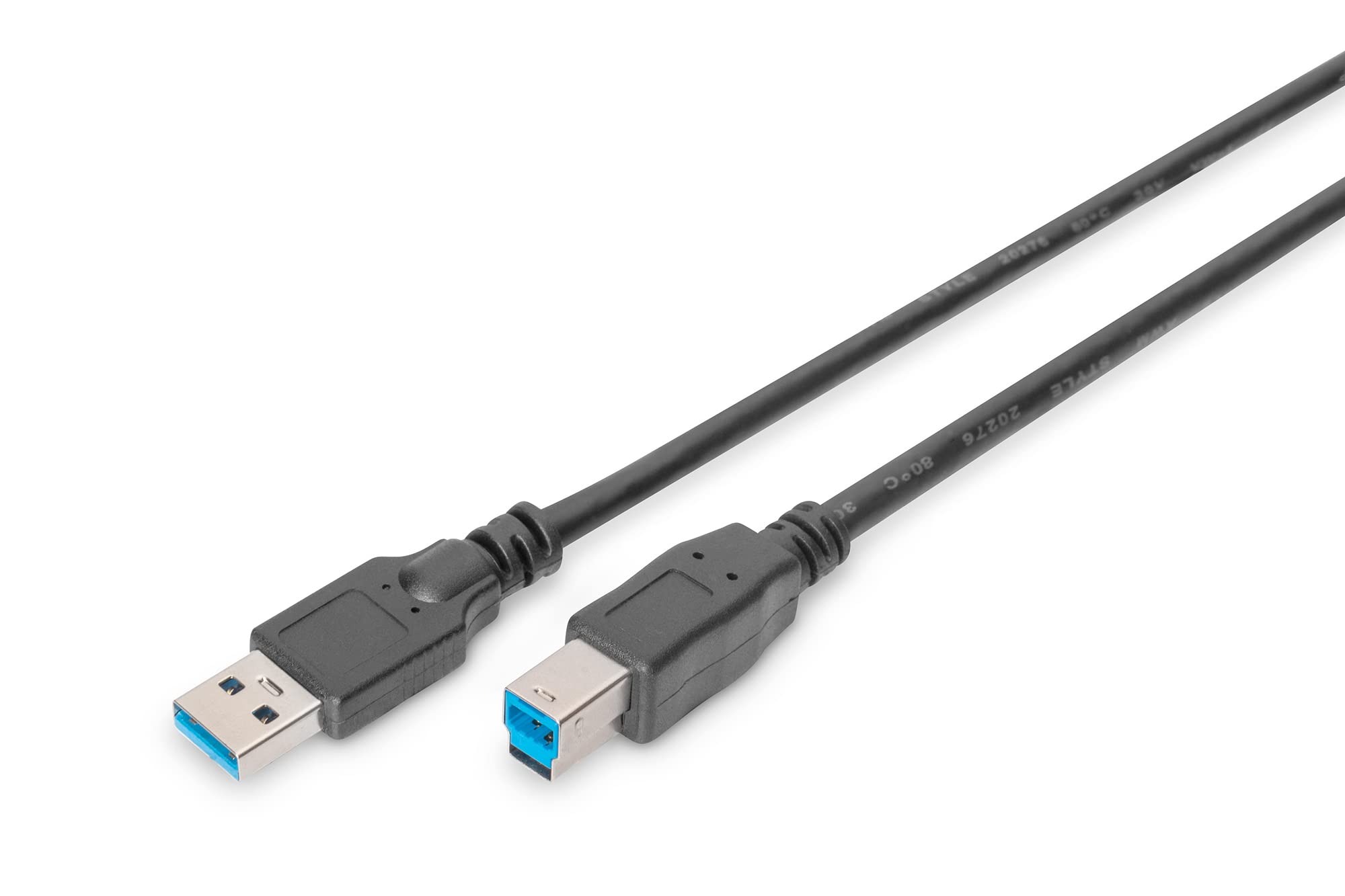 DIGITUS USB 3.2 Gen1 connection cable - 1.8 m - USB A (male) to USB B (male) - 5 Gbit/s - connection cable - black