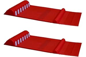 MAXSA INNOVATIONS Maxsa 37359-2PK Park Right 21" x 11" x 2" Parking Mat, Red