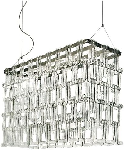 Evi Style Tessuti SO Maxi Pendant, 38.2", Smoke Grey