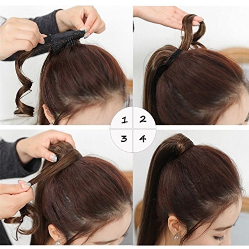 Hair Extensions Ponytail Wrap Around Ponytail Clip in Hair 