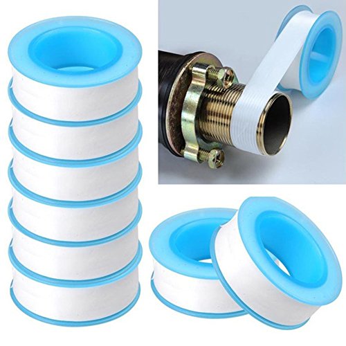 Teflon Tape, Thread Seal Tapes,PTFE Thread Seal Tape for Plumbers Sealant Tape for Leak Water Pipe Thread 1/2 inch x 500 inch (2 Pack/White)