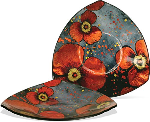 AngelStar 19481 Sunrise Poppy Plate-8" Triangle