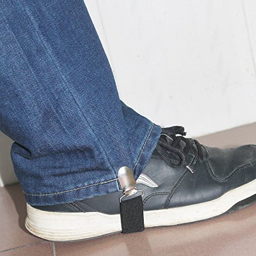 image for YYST 2-pc Adjustable Elastic Motorcycle Biker Elastic Boot Straps Pant