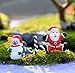 URToys 40Pcs/Set Resin Mini Santa Claus Snowman Christmas Decoration Miniature Figurine Fairy Garden Ornament Mini Resin Crafts Kids DIY Accessories