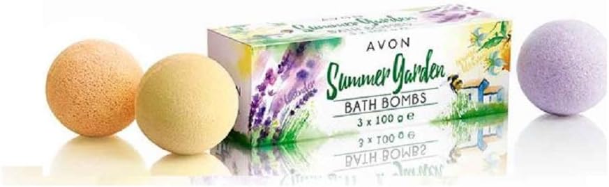 Avon Summer Garden Bath Bombs 3 x 100g Orange Blossom Honey Lavender