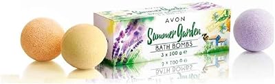 Avon Summer Garden Bath Bombs 3 x 100g Orange Blossom Honey Lavender