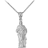 Claddagh Gold Fine 925 Sterling Silver Jesus Christ Body Pendant Necklace