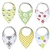 Baby Bandana Drool Bibs Unisex | 6 Pack Gift Set for Newborns to Toddlers | Soft Cotton and Absorbent Polyester | Adjustable Nickel Free Snaps | Nice Shower Gift