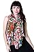 Anika Dali Women's Emma Colorful Floral Print Scarf, Soft, Lightweight, Sheer, Oversize, Multicolor