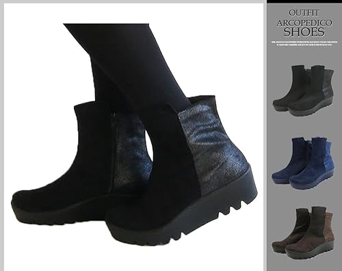 Amazon アルコペディコ ブーツ レディース 外反母趾 L ライン Victoria ヴィクトリア コンフォート 軽量 39 25 0cm ネイビー ブーツ ブーティ