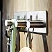Moldiy Towel Hooks, Bathroom Towel Hooks - Brushed Nickel, 3M Adhesive Towel Hook