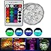 10-LED RGB Submersible LED Light, Multi Color Waterproof Wedding Party Vase Base Floral Light