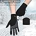 Cevapro Running Gloves Touch Screen Gloves Lightweight Winter Gloves Men Women (Black, M)