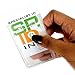 Heavy Duty Polycarbonate 2-Card ID Badge Holder - Vertical with Thumb Slots by Specialist ID (5 Pack with Bonus)